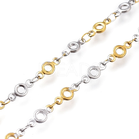 304 Stainless Steel Round Ring Link Chains CHS-M003-07-1