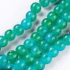 Spray Painted Glass Beads Strands GLAA-A038-D-46-1
