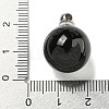 Natural Obsidian Perfume Bottle Pendants G-K338-22P-01-3