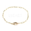 Brass Paperclip Chains Necklaces NJEW-JN02758-1