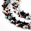 Spray Painted Synthetic Turquoise Beads Strands UNKW-T001-11K-03-2