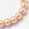 Baking Paint Pearlized Glass Pearl Round Bead Strands HY-Q003-10mm-18-2