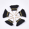 Polycotton(Polyester Cotton) Tassel Charms Decorations FIND-S302-10Y-1