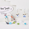 Cheriswelry 24Pcs 12 Colors Handmade Lampwork Beads LAMP-CW0001-03-15