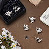 6Pcs Bees 304 Stainless Steel Lapel Pin Backs for Backpack Clothes JEWB-FH0003-11P-4