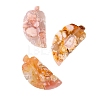 Natural Cherry Blossom Agate Display Decorations G-PW0004-28-4