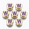 Alloy Enamel Beads ENAM-S122-029W-RS-1