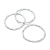 Synthetic Howlite Beaded Stretch Bracelets BJEW-A117-A-10-4