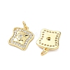 Brass Micro Pave Cubic Zirconia Pendants KK-C156-10G-2