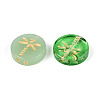 Baking Paint Transparent Glass Beads DGLA-N018-30-2
