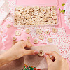 120Pcs 6 Styles Wooden Buttons BUTT-TA0001-33-5