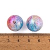 UV Plating Rainbow Iridescent Two Tone Acrylic Beads PACR-C009-04M-3