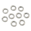 Tarnish Resistant Ring Smooth 304 Stainless Steel Spring Gate Rings STAS-E073-06-A-5