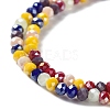 Glass Beads Strands EGLA-A034-M4mm-31-3