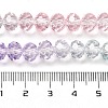 Transparent Painted Glass Beads Strands DGLA-A034-T6mm-A23-3