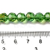 Electroplate Transparent Glass Beads Strands LS-EGLA-A035-T8mm-L11-4