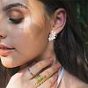 Vintage Flower Stud Earrings for Women JE1095E-7