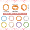 32Pcs 8 Colors Baking Paint Alloy Bead Frame FIND-SP0004-50C-2