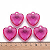 Transparent Acrylic Pendants X-TACR-T024-03B-906-4