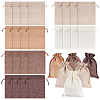 24Pcs 6 Style Burlap Packing Pouches ABAG-PH0001-17-1