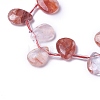 Natural Hematoid Quartz Beads Strands G-P422-06-2
