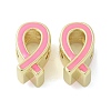 Brass Enamel European Beads KK-K298-04A-G-1