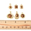 12Pcs 6 Styles Alloy Resin Pendants FIND-FS0004-05-5