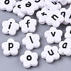 Opaque Spray Painted Acrylic Beads SACR-N009-21-1