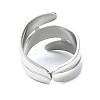 304 Stainless Steel Open Cuff Rings RJEW-M019-51P-3