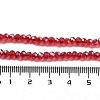 Electroplate Transparent Glass Beads Strands EGLA-A035-T3mm-A01-4