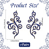 Ethnic Style Flower Pattern Computerized Embroidery Appliques PATC-WH20017-21D-2