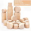 BENECREAT 36Pcs 6 Style Bamboo Bottle Stoppers FIND-BC0002-85-4