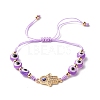 Handmade Polymer Clay Heishi Beads Stretch Bracelets Set BJEW-JB07349-02-3
