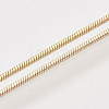 Brass Square Snake Chain Necklace Making MAK-T006-10B-KC-3