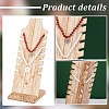 Wooden Slant Back Necklace Display Board NDIS-WH0016-04B-03-4