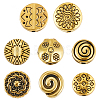 160Pcs 8 Styles Tibetan Style Alloy Beads FIND-PA0001-65A-7