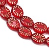 Czech Pressed Glass Beads GLAA-I061-24-3