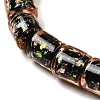 Handmade Dichroic Foil Glass Beads Strands DICH-U001-09C-3