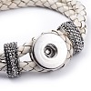 Leather Snap Bracelet Making X-AJEW-R022-07-4