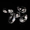 Faceted Teardrop Glass Pendants GLAA-O008-B01-1