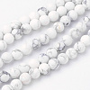 Natural Howlite Bead Strands G-G735-66F-6mm-1