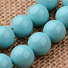 Polished Round Grade A Shell Pearl Bead Strands BSHE-M027-6mm-17-1