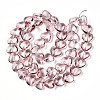 Transparency Glass Beads Strands GLAA-T023-13H-2