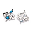 Alloy Enamel Chandelier Component Links X1-ENAM-EA9734Y-4-2