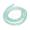 Transparent Painted Glass Beads Strands X1-DGLA-A034-T4mm-A16-5