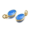 Brass Enamel Charms KK-C106-05G-3