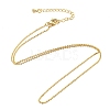 Brass Cable Chain Necklaces Making MAK-L025-05G-1