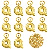 10Pcs Rack Plating Brass Pendants KK-SZ0002-55G-Q-1