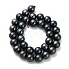 AB Color Plated Shell Pearl Round Beads Strands BSHE-XCP0001-37-2