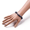 Natural Lapis Lazuli Chip Beads Stretch Bracelets BJEW-JB05765-06-3